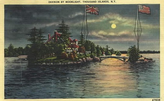Zavikon by Moonlight, Thousand Islands, NY